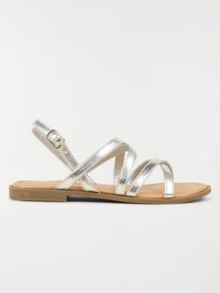 Sandales argentées fille (31-35)