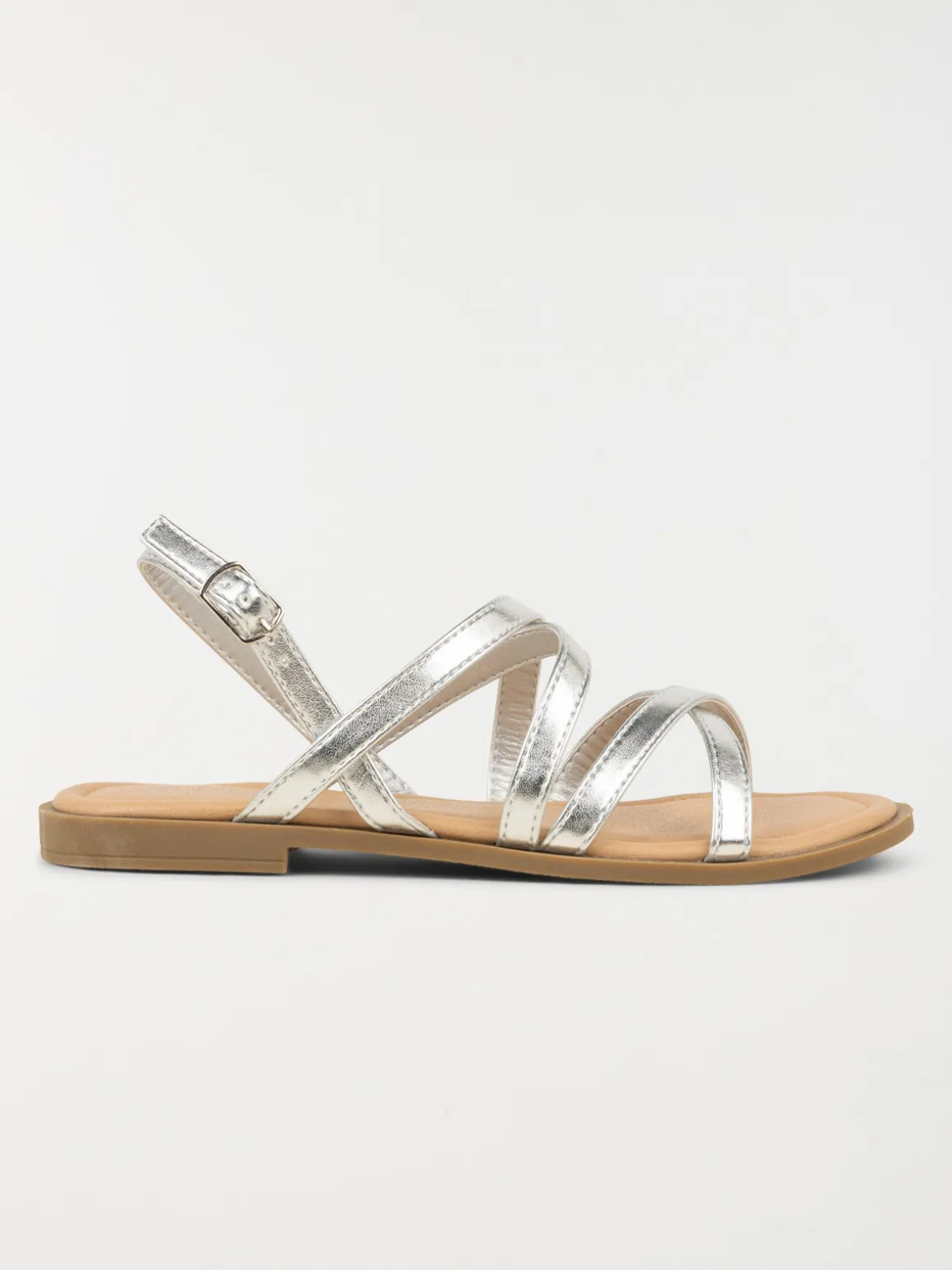 Sandales argentées fille (31-35)