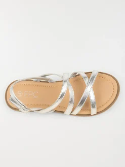 Sandales argentées fille (31-35)