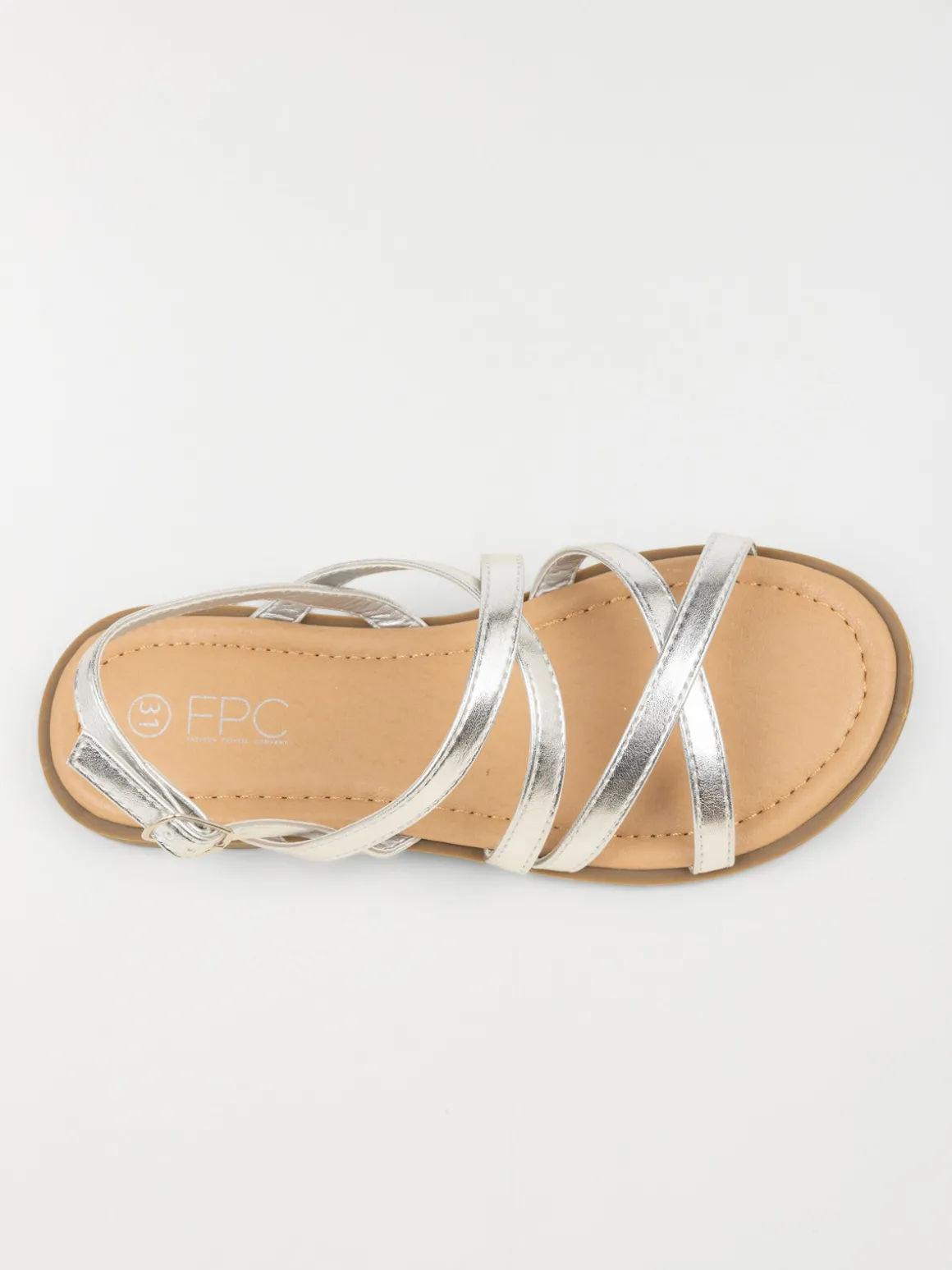 Sandales argentées fille (31-35)