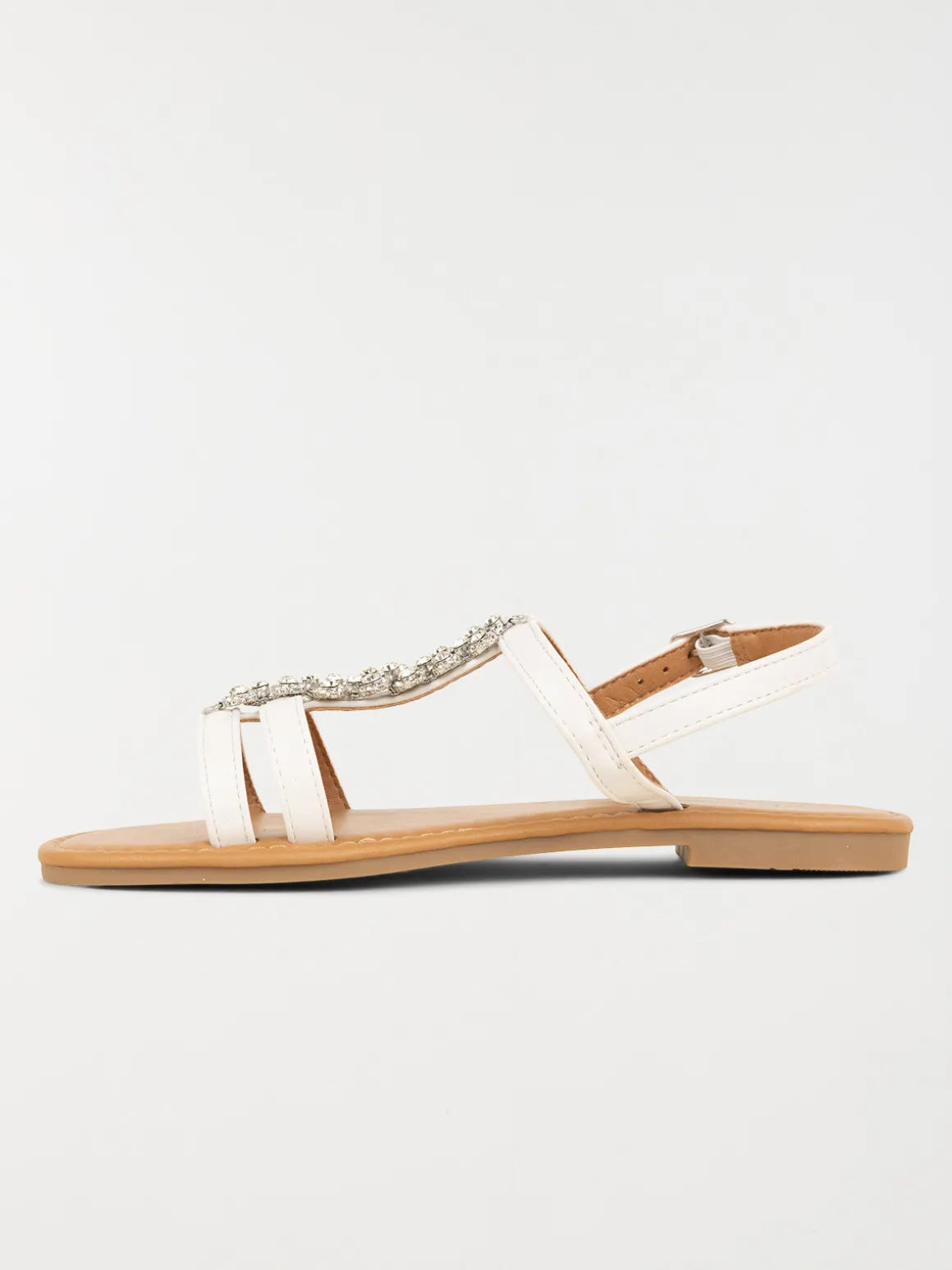 Sandales bijoux blanches femme (37-42)