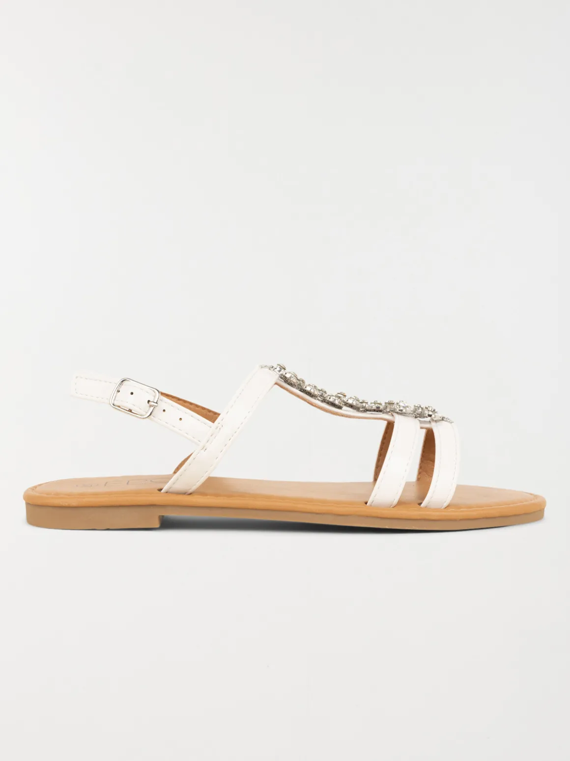 Sandales bijoux blanches femme (37-42)