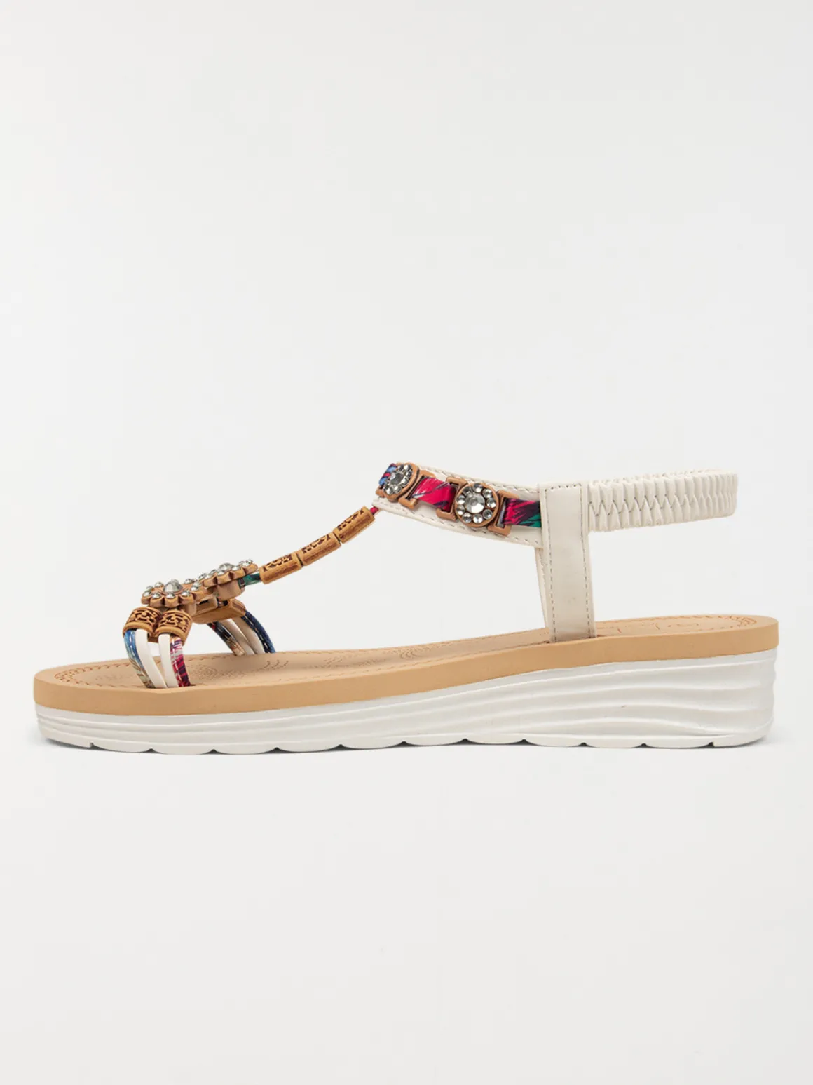 Sandales bijoux blanches femme (36-41)