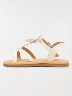 Sandales blanches plates fille (24-30)