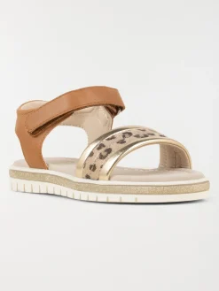 Sandales bride léopard fille (26-30)