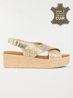 Sandales brides croisées femme (36-41)