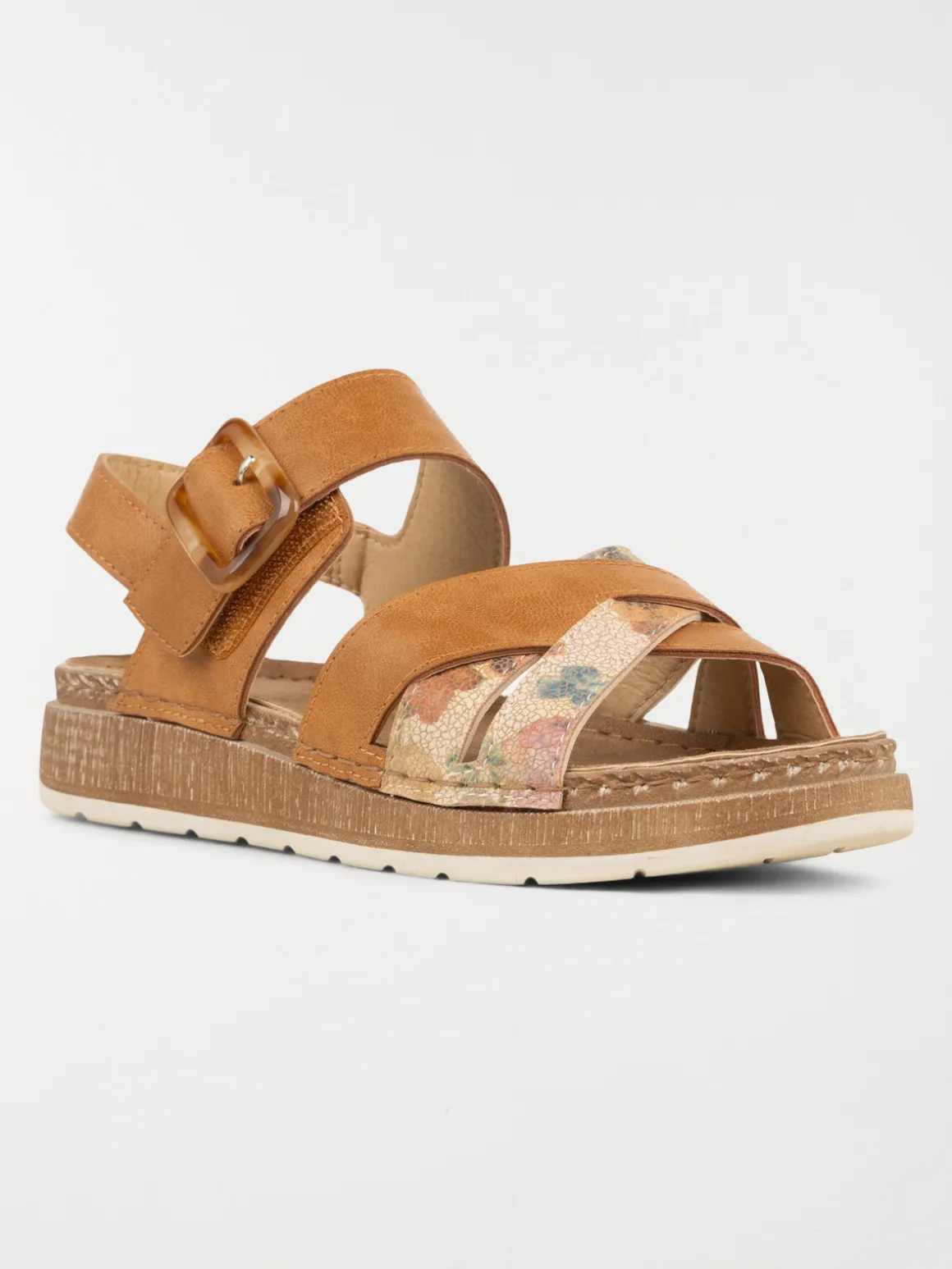 Sandales brides fleuries femme (36-41)
