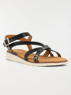 Sandales brides imprimées femme (36-41)