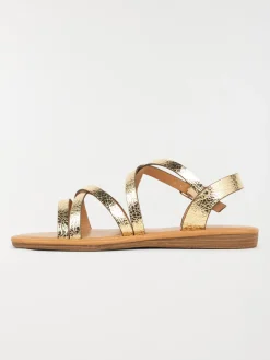 Sandales brides texturées femme (36-41)