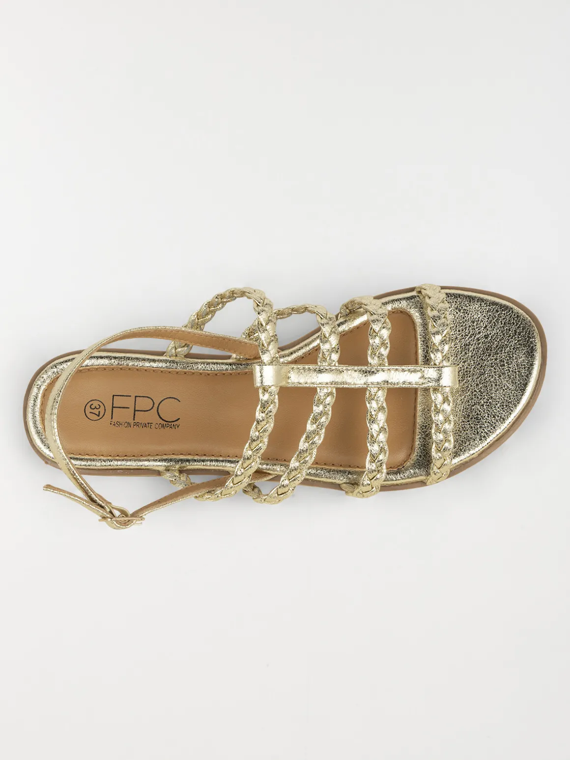 Sandales brides tressées femme (36-41)