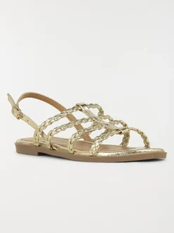 Sandales brides tressées femme (36-41)