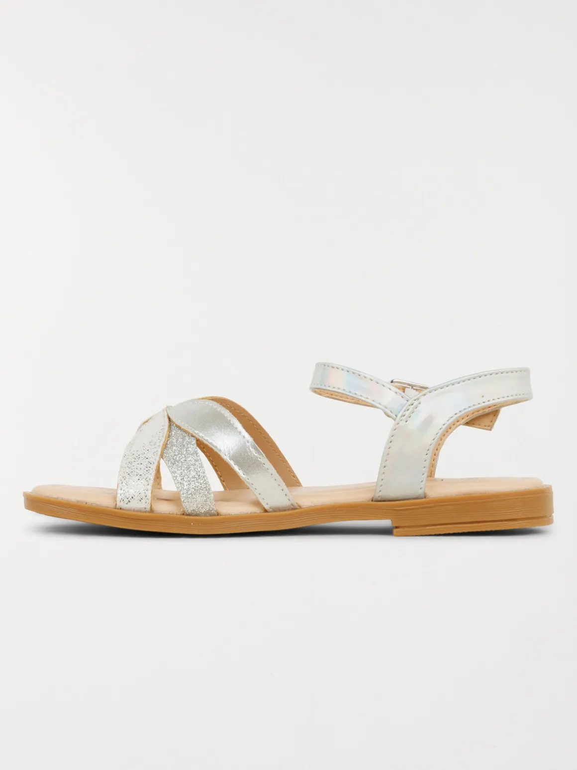 Sandales coloris argent fille (31-36)