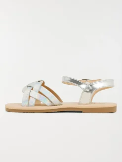 Sandales coloris argenté fille (31-36)