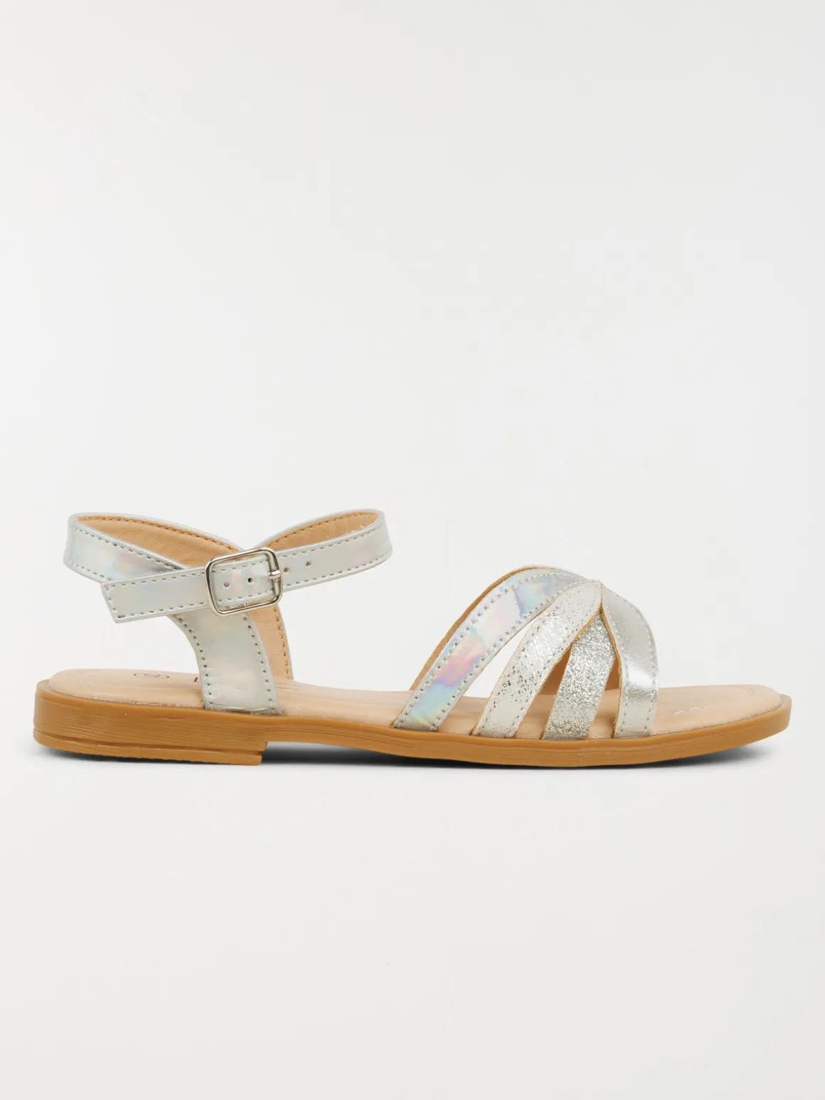 Sandales coloris argent fille (24-30)