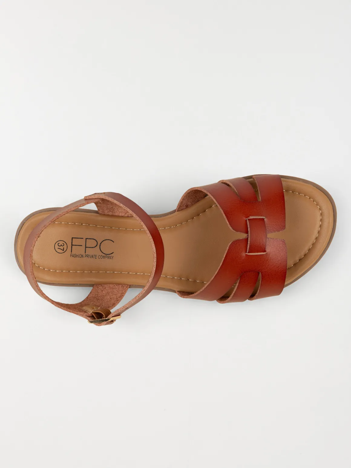 Sandales coloris camel femme (36-41)