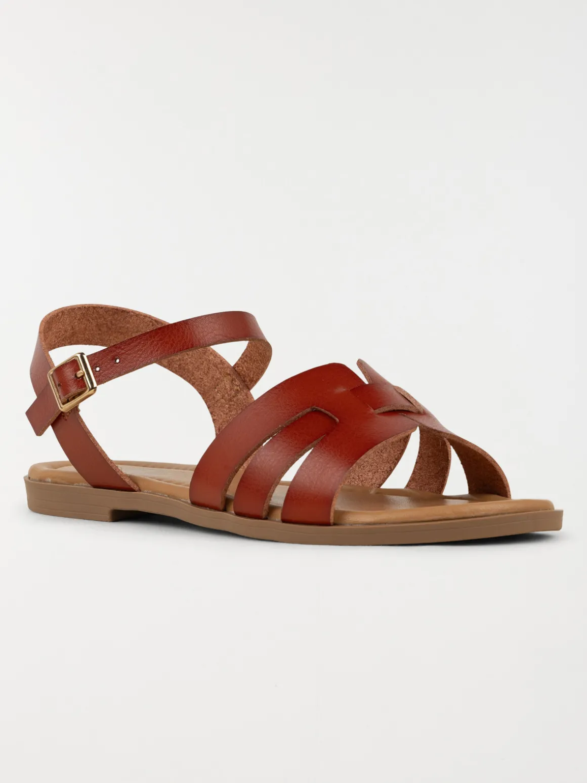 Sandales coloris camel femme (36-41)