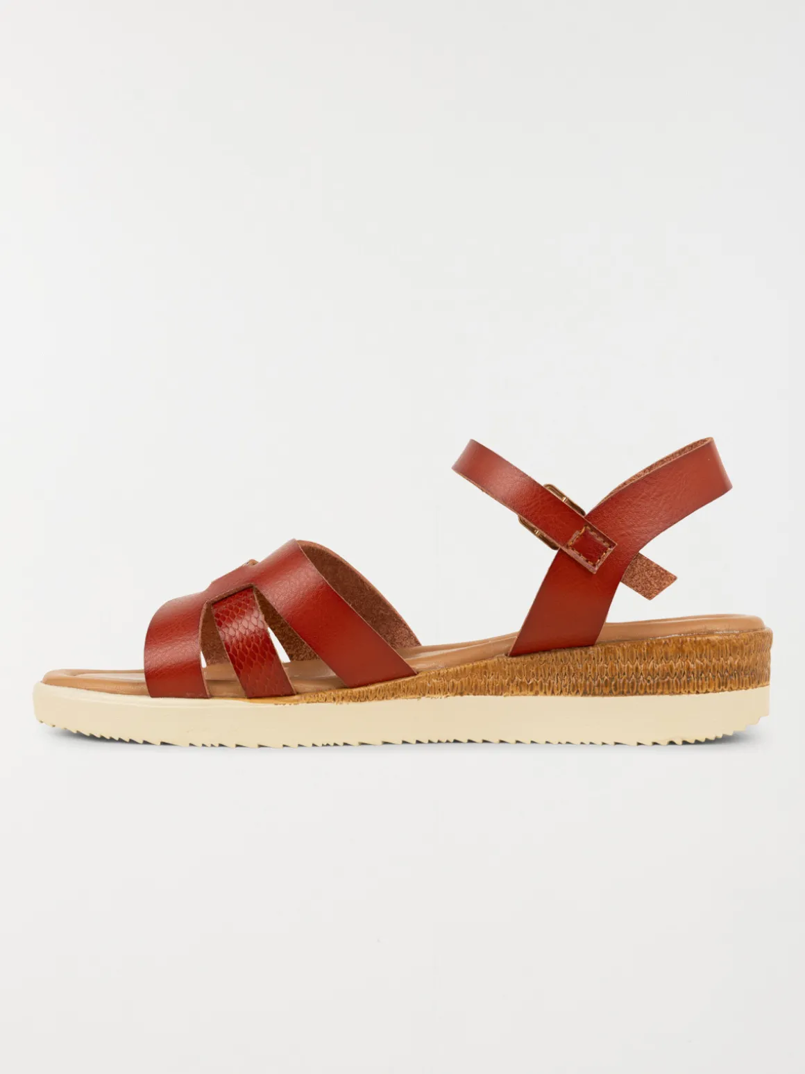 Sandales coloris camel femme (36-41)