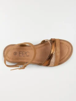 Sandales coloris camel fille (31-36)