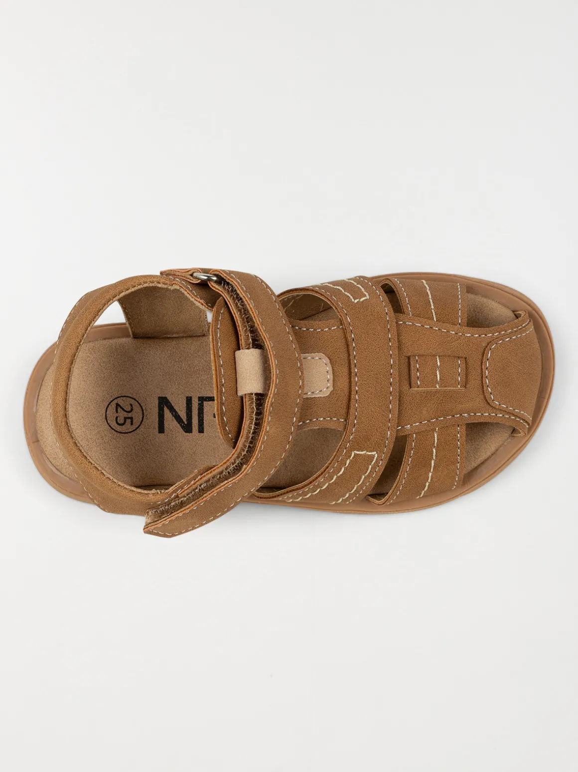 Sandales coloris camel garçon (24-30)