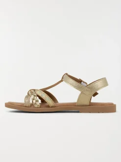 Sandales coloris doré fille (31-36)