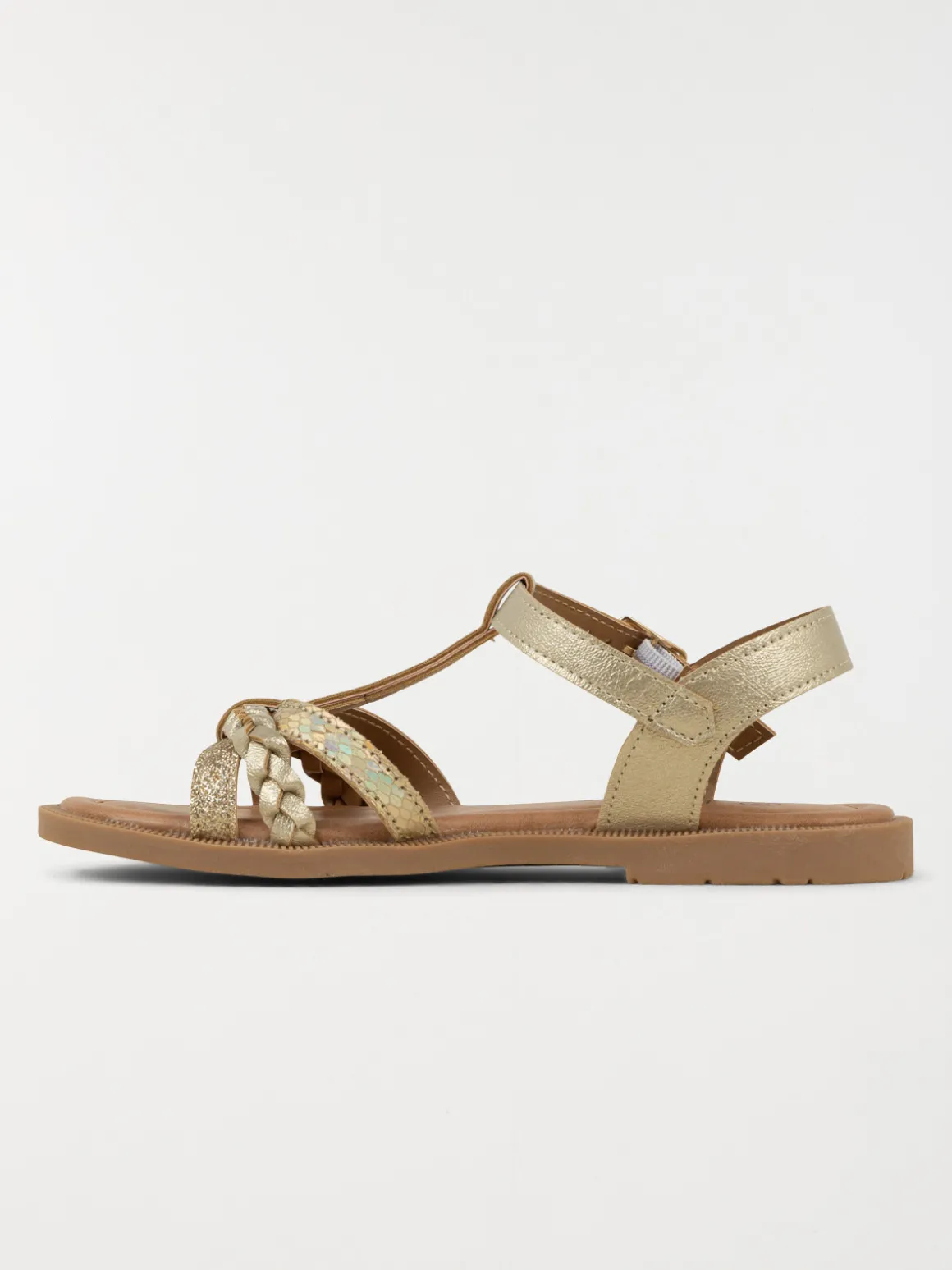 Sandales coloris doré fille (31-36)