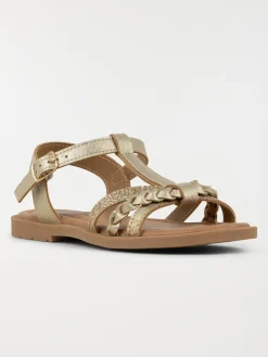 Sandales coloris doré fille (31-36)