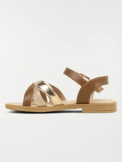 Sandales coloris marron fille (24-30)