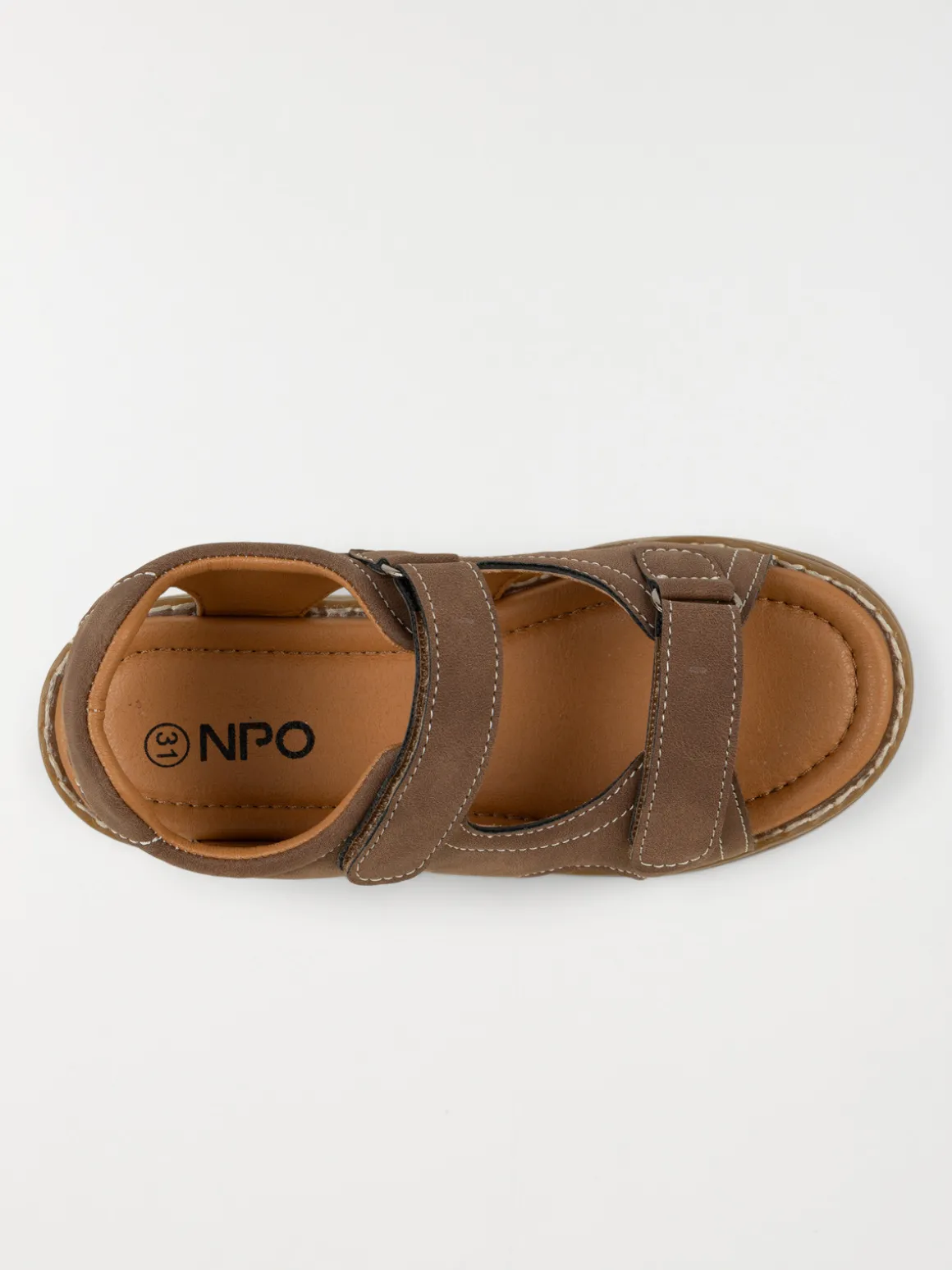 Sandales coloris marron garçon (31-34)