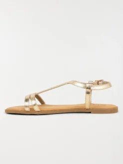 Sandales coloris or femme (37-42)