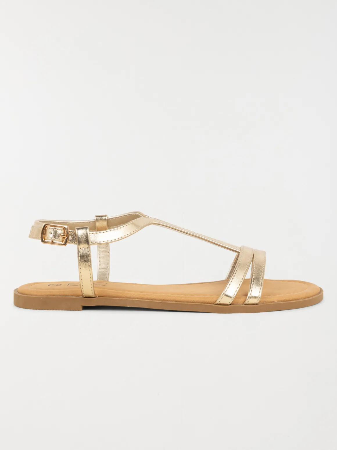 Sandales coloris or femme (37-42)