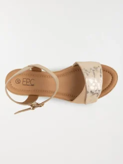 Sandales coloris taupe femme (36-41)