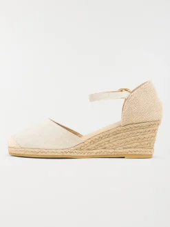 Sandales compensées beige femme (36-41)