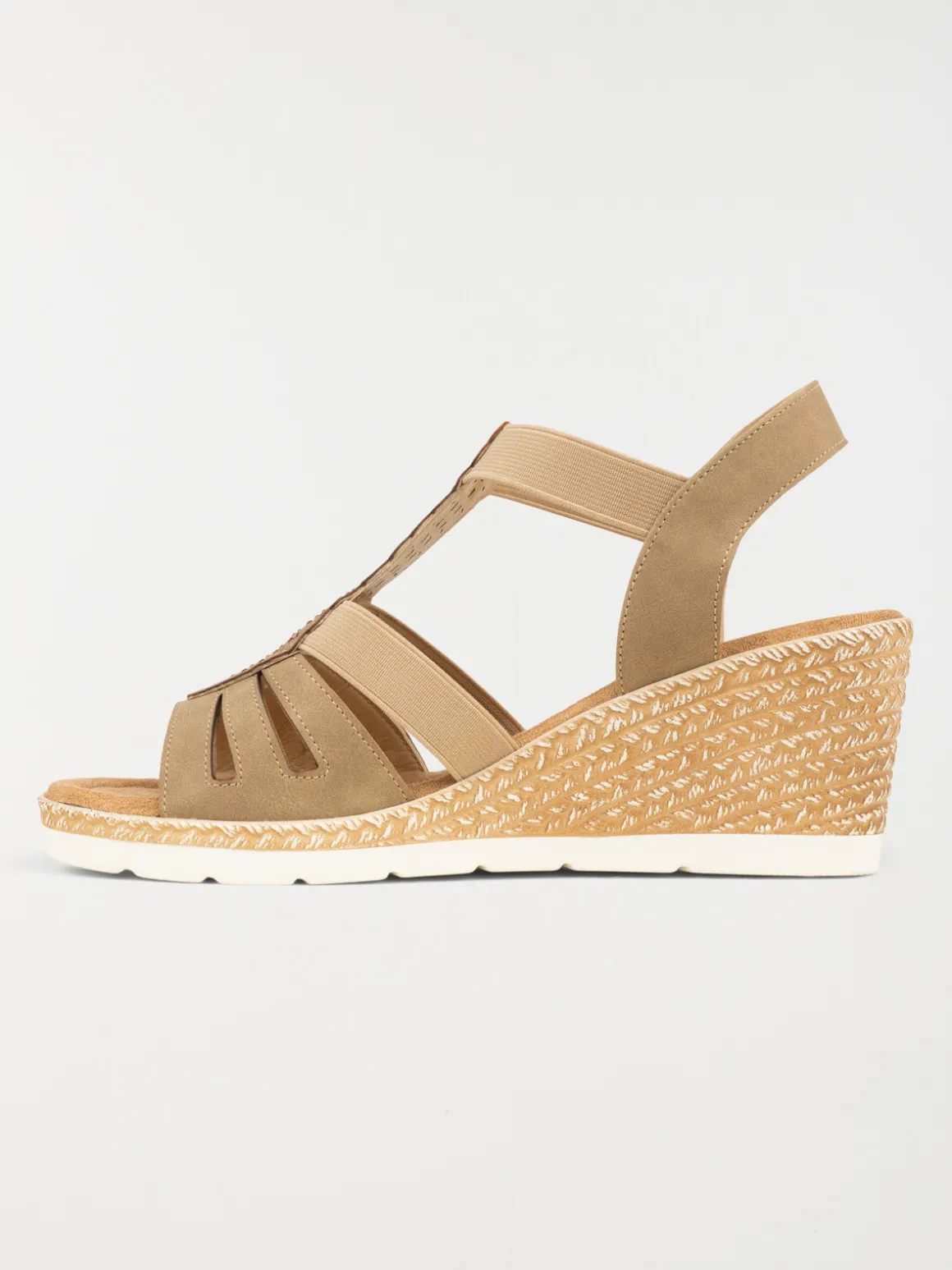 Sandales compensées femme strass (36-41)