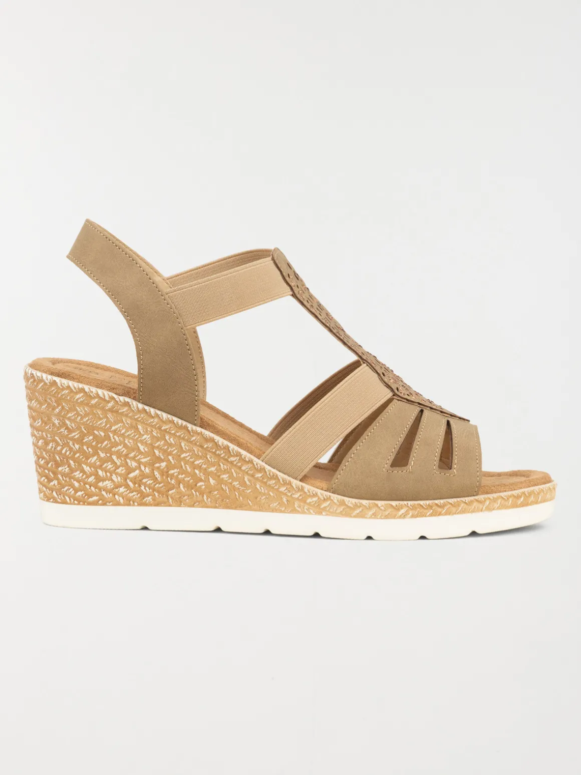 Sandales compensées femme strass (36-41)