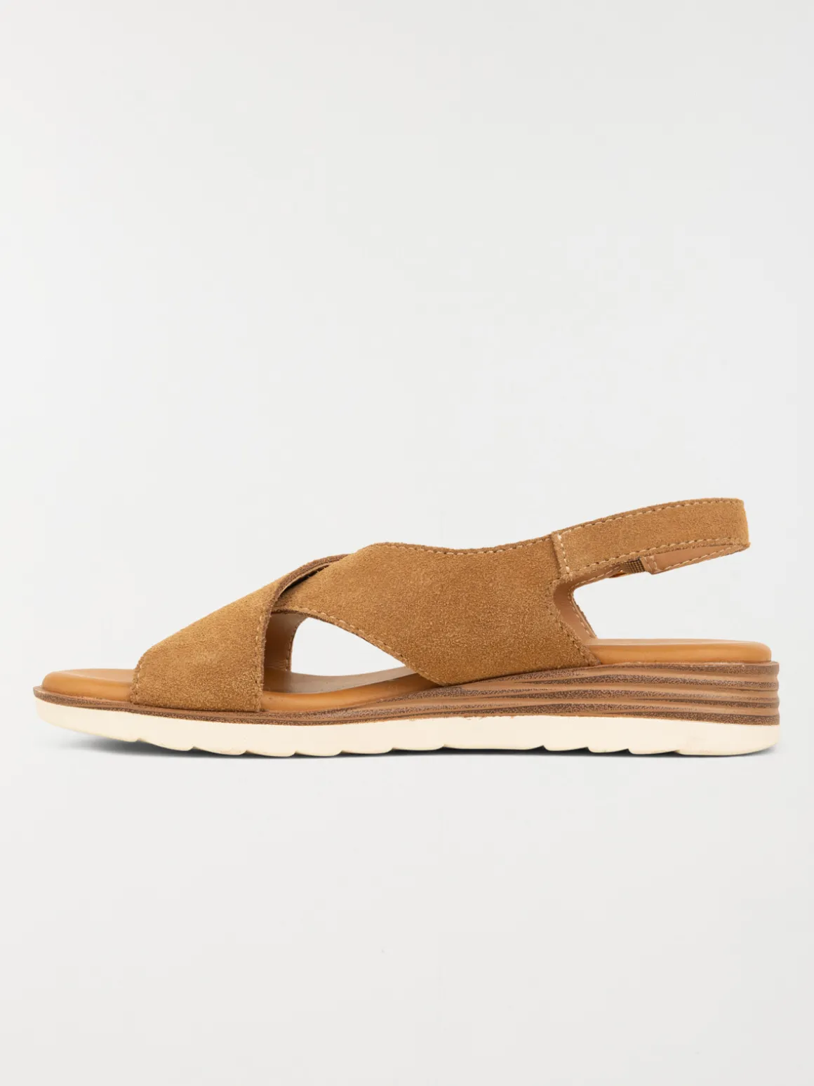 Sandales compensées femme tan (36-41)