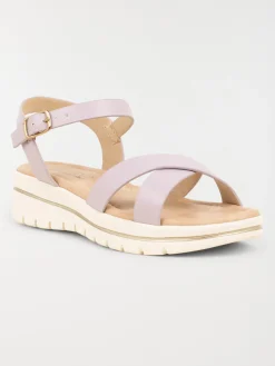 Sandales compensées lilas fille (31-36)