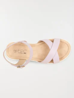 Sandales compensées lilas fille (31-36)