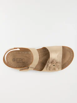 Sandales conforts dorées femme (36-41)