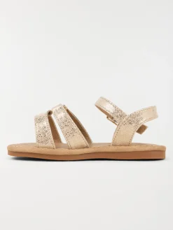 Sandales dorées coeur fille (24-30)