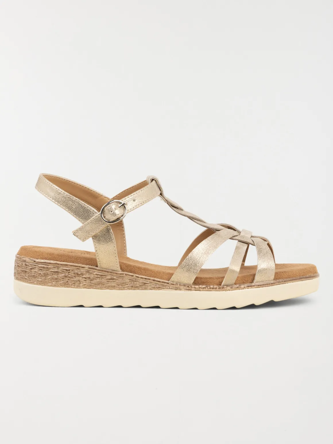 Sandales dorées conforts femme (36-41)
