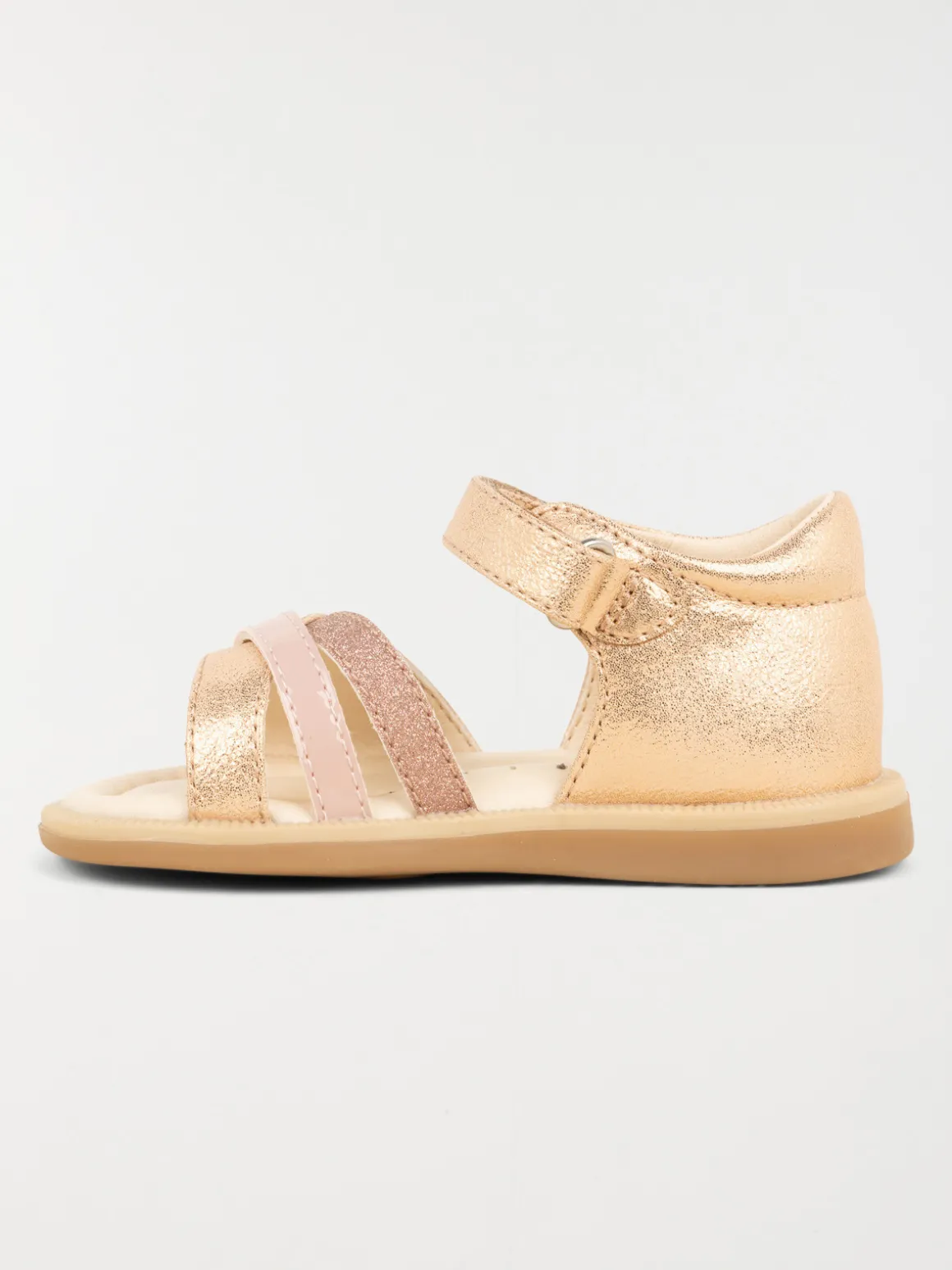 Sandales dorées et camel fille (19-23)