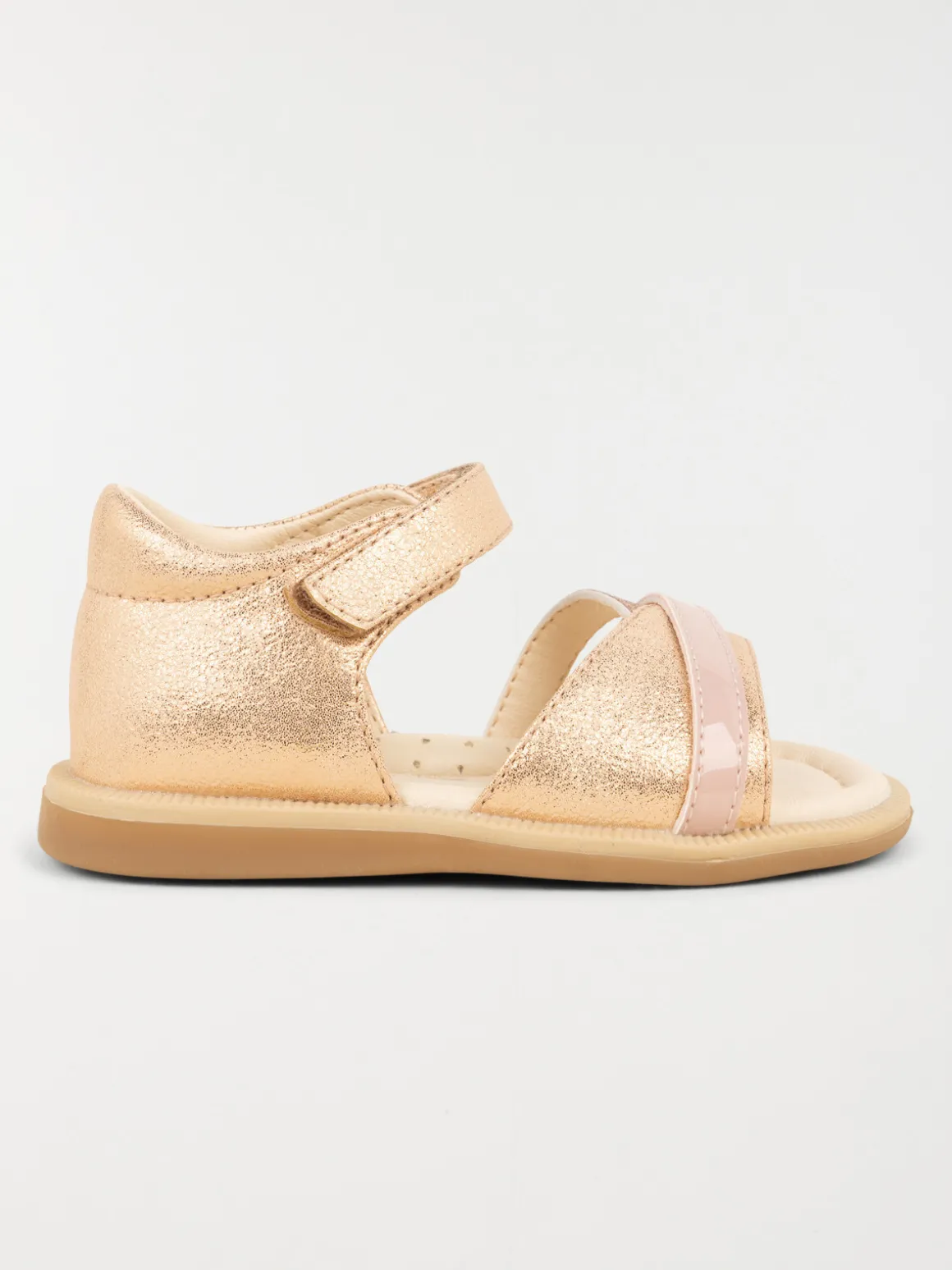 Sandales dorées et camel fille (19-23)
