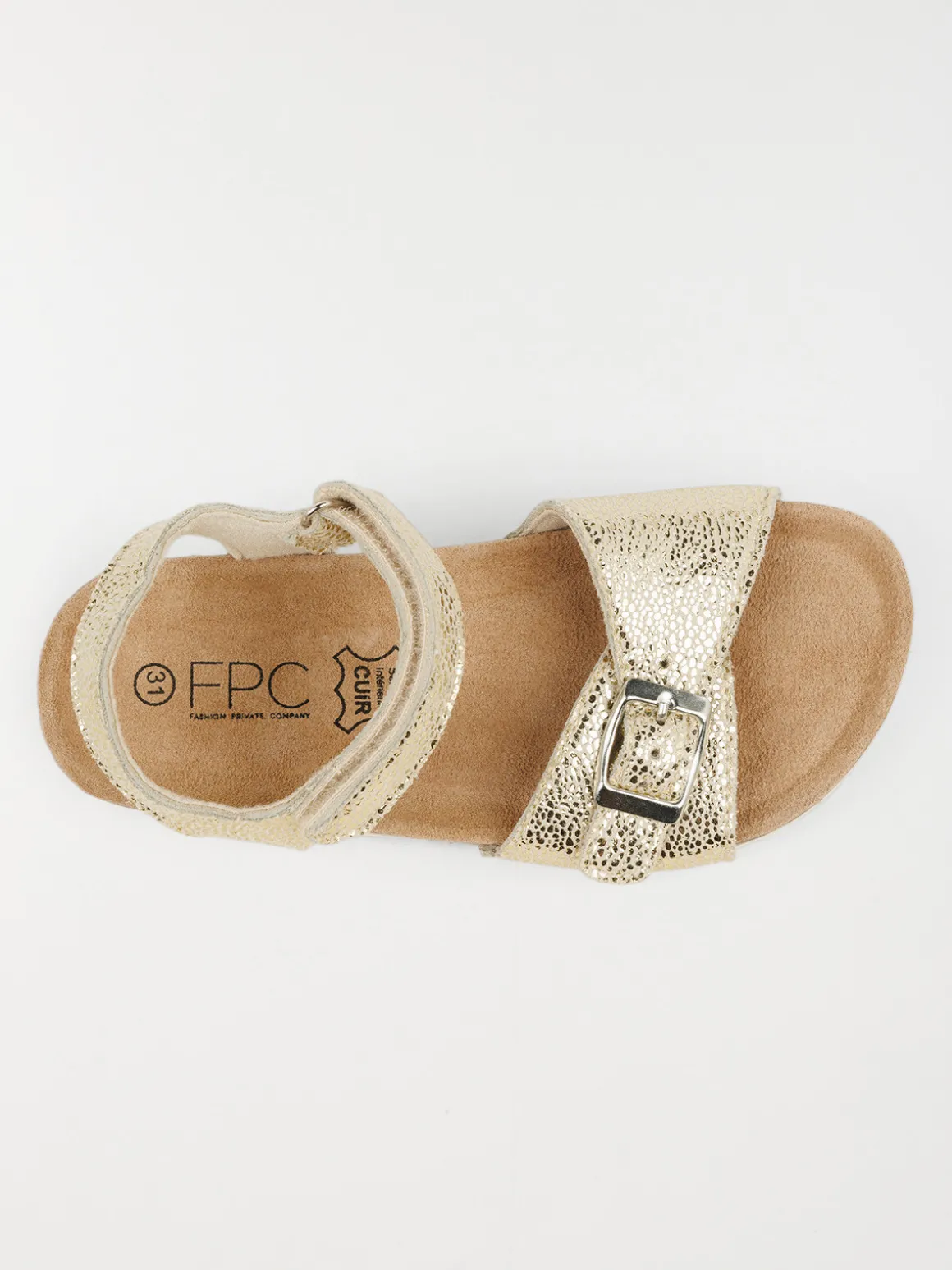 Sandales dorées fille (24-30)