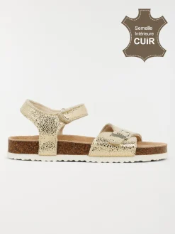 Sandales dorées fille (31-36)