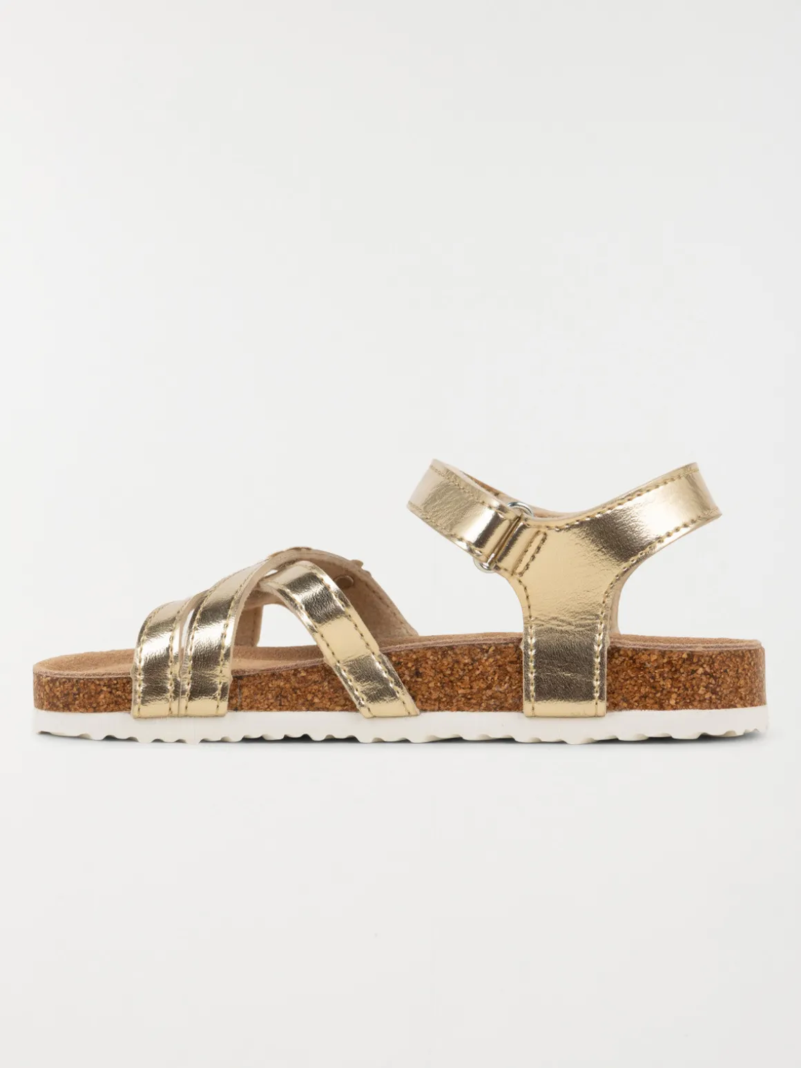 Sandales dorées fleurs fille (24-30)