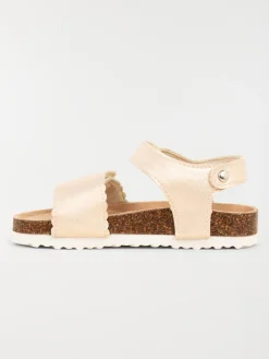 Sandales dorées scratchs fille (24-30)