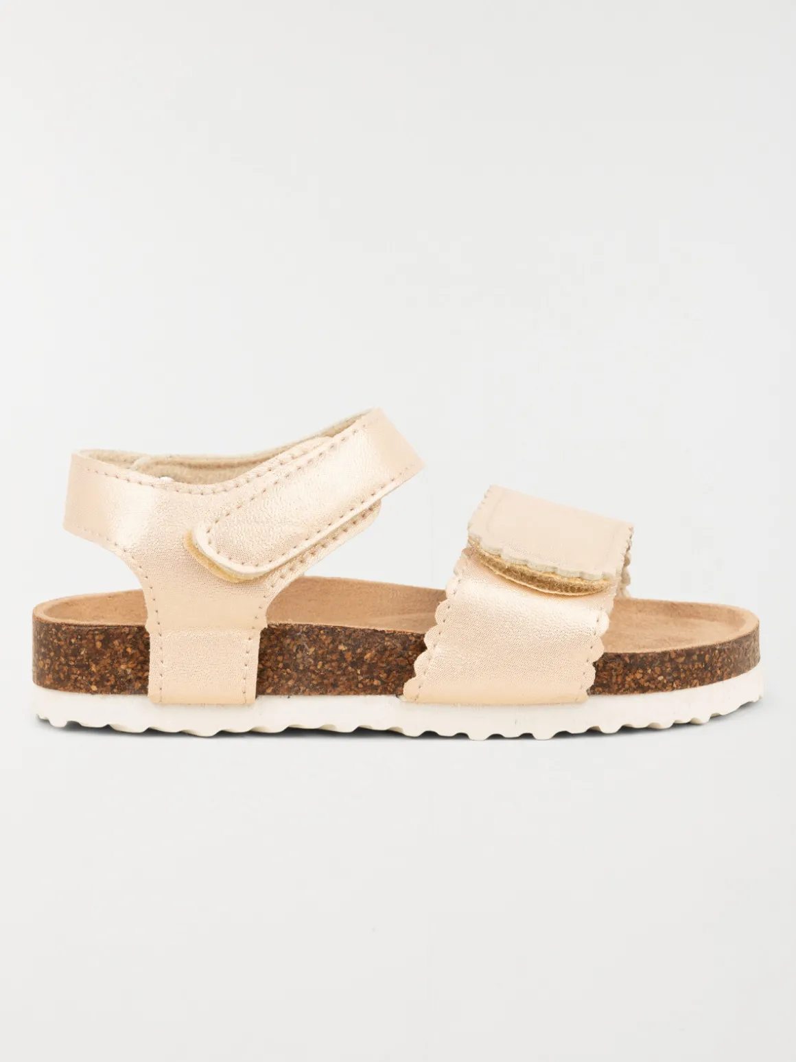 Sandales dorées scratchs fille (24-30)