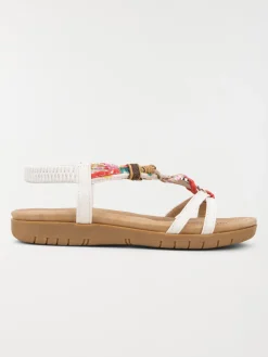 Sandales femme brides fleuries (36-41)