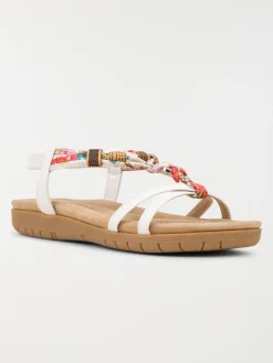 Sandales femme brides fleuries (36-41)