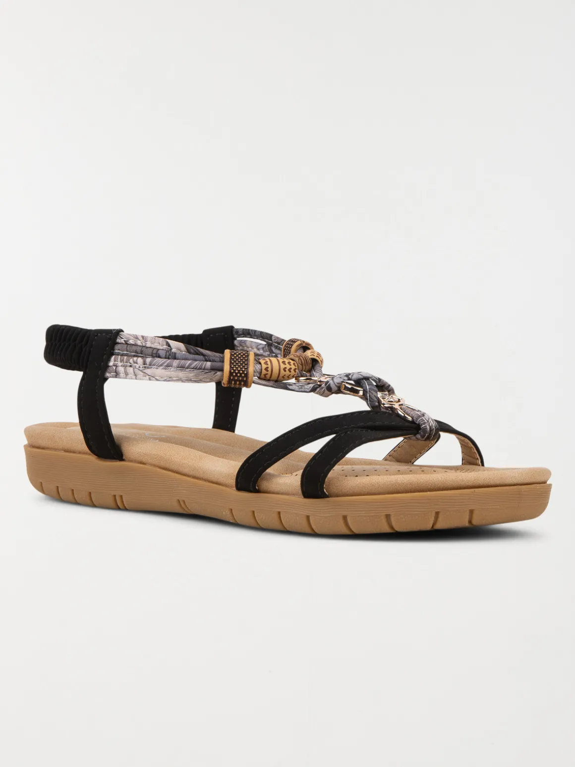 Sandales femme brides imprimées (36-41)
